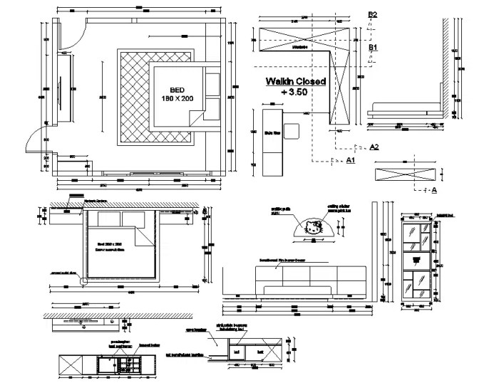 Room living autocad interior furniture file family tv cadbull description