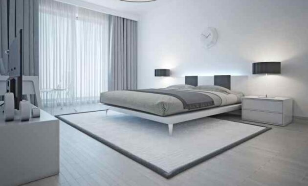 Minimalist simple bedroom architecture furniture read decor