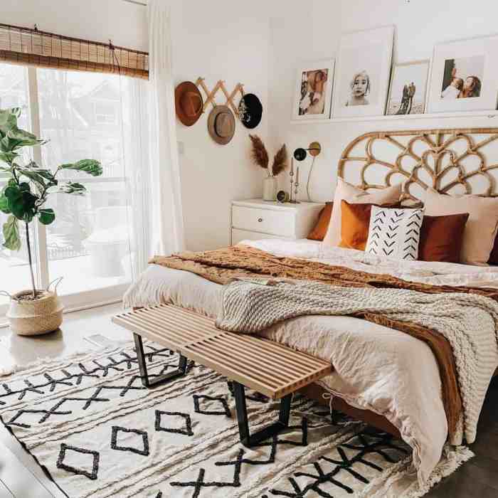 Bohemian interior design bedroom