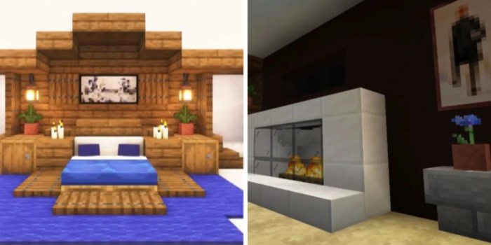 Bedroom minecraft interior design